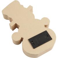 Creativ Company Figuur met licht, sneeuwpop, h: 27 cm, d: 4 cm, b: 17,5 cm, 1 stuk - thumbnail