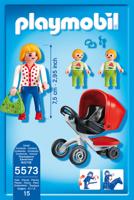 PLAYMOBIL City Life tweeling kinderwagen 5573 - thumbnail