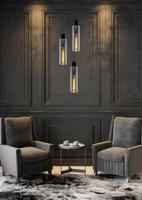 Lucide ORLANDO - Hanglamp - Ø 32 cm - 3xE27 - Fumé - thumbnail