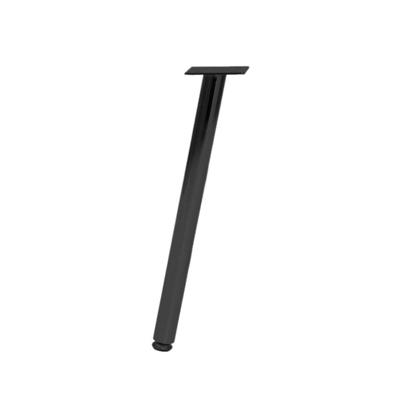 Stalen meubelpoot zwart rond ø 2,5 cm en hoogte 30 cm