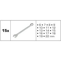 Brilliant Tools BT011015 BT011015 Ring-steeksleutelset Sleutelbreedte (metrisch) 8 - 53 mm - thumbnail