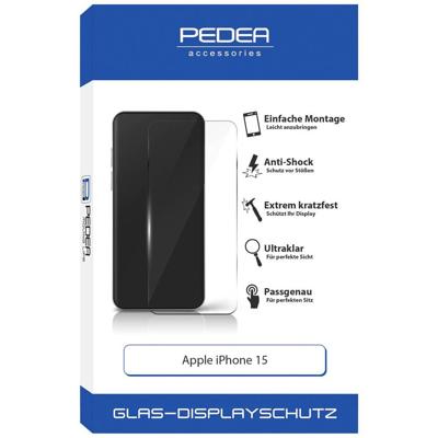Pedea 50170098 50170098 Screenprotector (glas) Apple iPhone 15 1 stuk(s) Anti-vingerafdruk Pedea 50170098 50170098 Screenprotector (glas) Apple iPhone 15 1 stuk(s) Anti-vingerafdruk