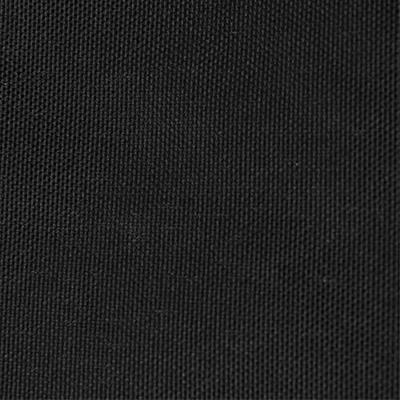 VidaXL Zonnescherm rechthoekig 5x6 m oxford stof zwart - thumbnail