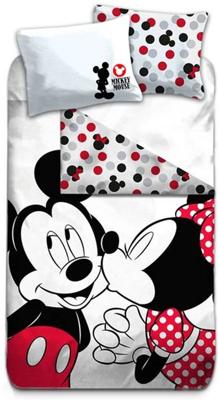 Disney Minnie Mouse Dekbedovertrek Kiss - 140 x 200 cm - Polyester