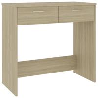 Bureau 80x40x75 cm bewerkt hout sonoma eikenkleurig - thumbnail
