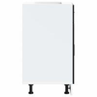 Keuken onderkast "Porto" bewerkt hout zwart - thumbnail