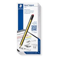 Staedtler Noris Digitale Jumbo 180J 22. EMR Stylus met Zachte Digitale Gum, Stylus voor Digitaal Schrijven en Tekenen Op EMR-Touchscreens, 4.096 Drukniveaus, Fijn 0.7 mm Punt, Zwart/Geel, 1 Stuk - thumbnail