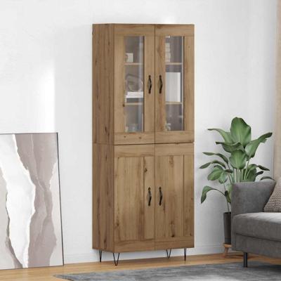 Hoge kast Artisan Eiken 69,5 x 34 x 180 cm Bewerkt hout