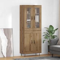 Hoge kast Artisan Eiken 69,5 x 34 x 180 cm Bewerkt hout - thumbnail