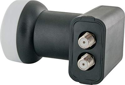 Schwaiger LNB2 Twin LNB Aantal gebruikers: 2 Feed-opname: 40 mm Lichtgrijs, Wit