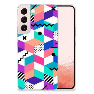 Samsung Galaxy S22 | TPU Hoesje | Blokken Kleurrijk