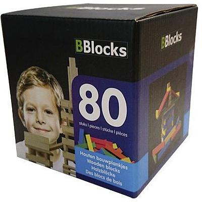 BBlocks bouwplankjes kleur, 80dlg.