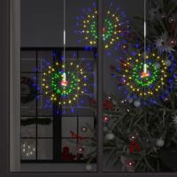VidaXL 10 st kerstverlichting vuurwerk 1400 led's 20 cm meerkleurig - thumbnail