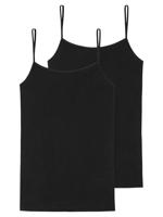 2-Pack dames spaghetti hemdjes - Organic 95/5 - Basics - Dames singlets met spaghetti bandjes - Biologisch katoen - thumbnail