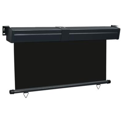 Balkonscherm 145x250 cm zwart