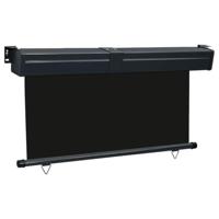 Balkonscherm 145x250 cm zwart - thumbnail