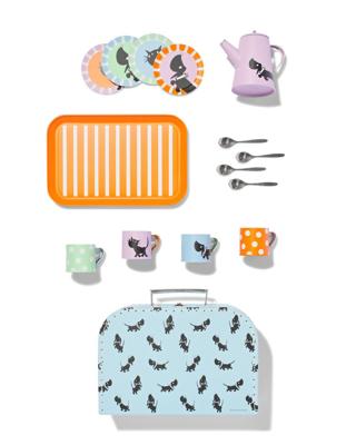 HEMA Takkie en Siepie speelgoed theeservies koffertje 14-delig