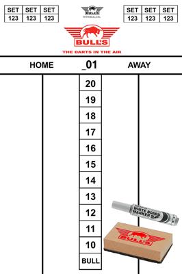 Bull's Darttel Flex 45x30cm scoreset
