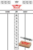 Bull's Darttel Flex 45x30cm scoreset - thumbnail