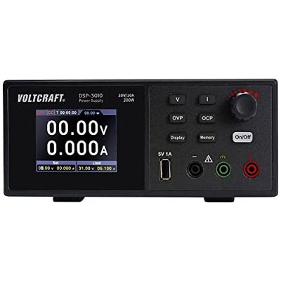 VOLTCRAFT DSP-3010 Labvoeding, regelbaar 0 - 30 V 0 - 10 A 300 W USB 2.0 bus A Op afstand bedienbaar Aantal uitgangen: 1 x