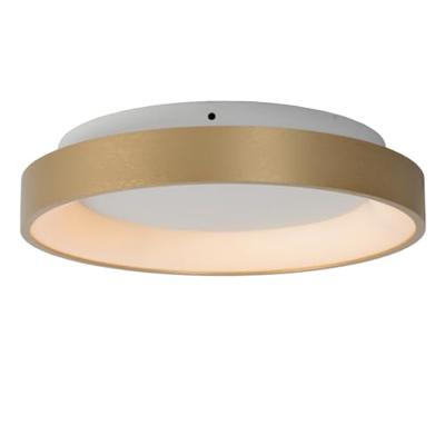 Lucide VIDAL - Plafonnière - Ø 28 cm - LED Dimb. - 1x20W 2700K - Mat Goud / Messing