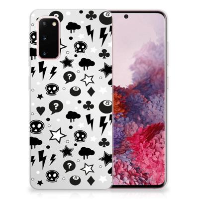 Silicone Back Case Samsung Galaxy S20 Silver Punk Silicone Back Case Samsung Galaxy S20 Silver Punk