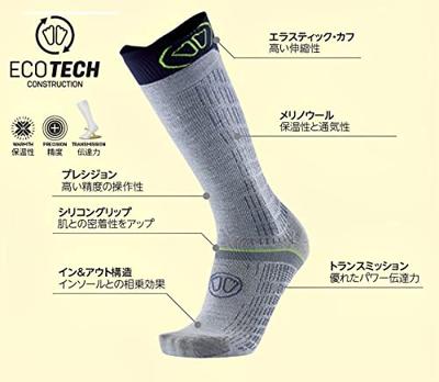 Sidas Ski Merinos Performance Socks Sok White/Blue 40/41