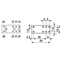 Finder 50.12.9.024.5000 Printrelais 24 V/DC 8 A 2x wisselcontact 1 stuk(s) - thumbnail