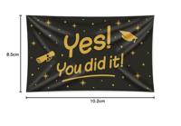 XXL Gevelvlag Yes You Did It! (150x90cm) - thumbnail