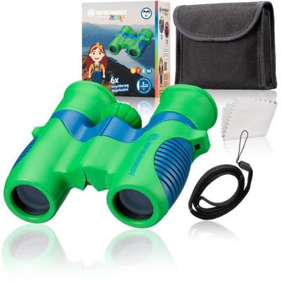 Bresser Optik Verrekijker Kinderfernglas Junior 6 x 21 mm Dakkant Blauw, Groen 8810621 Bresser Optik Verrekijker Kinderfernglas Junior 6 x 21 mm Dakkant Blauw, Groen 8810621