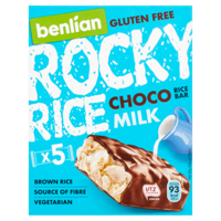 Rocky Rice Choco Milk Rice Bar 5 x 18 g bij Jumbo - thumbnail