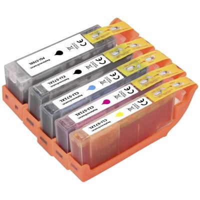 Renkforce Inktcartridge vervangt Canon PGI-570PGBK XL, CLI-571BK XL, CLI-571C XL, CLI-571M XL, CLI-571Y XL Compatibel Combipack Zwart, Foto zwart, Cyaan, Renkforce Inktcartridge vervangt Canon PGI-570PGBK XL, CLI-571BK XL, CLI-571C XL, CLI-571M XL, CLI-571Y XL Compatibel Combipack Zwart, Foto zwart, Cyaan,