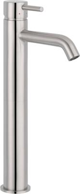 Saqu Eurotrend verhoogde wastafelkraan geborsteld nikkel