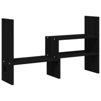 VidaXL Monitorstandaard (39-72)x17x43 cm massief grenenhout zwart - thumbnail