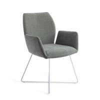 Jesper Home Eetkamerstoel 'Misaki' Cross White, kleur Breezy Blue - thumbnail