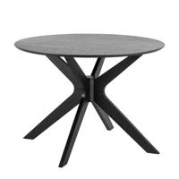 Eetkamertafel Novel - zwart - 75x105x105 cm - Leen Bakker - thumbnail