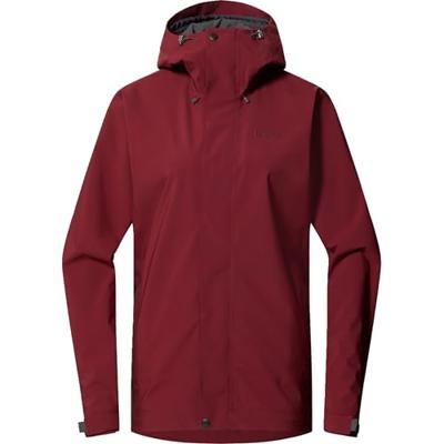 Haglofs Breeze Proof Hardshell Jas Dames Carmine Red L Haglofs Breeze Proof Hardshell Jas Dames Carmine Red L
