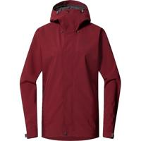 Haglofs Breeze Proof Hardshell Jas Dames Carmine Red L - thumbnail