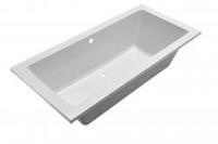 Wiesbaden Santino SQ inbouw duo ligbad 190x90x49 cm acryl glans wit - thumbnail