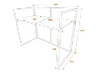 Omnitronic Mobile DJ Stand Mobiele DJ-tafel Staal - thumbnail