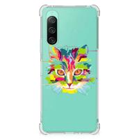 Sony Xperia 10 V Stevig | Bumper Hoesje | Cat Color - thumbnail