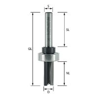 ENT Groeffrees HM 10x25x65mm, Met lager op kolf, met vaste kolf 8mm - 7911661 - thumbnail