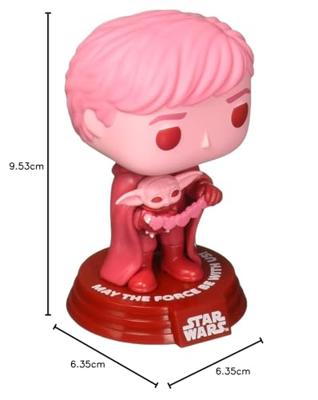Star Wars Funko Pop Vinyl: Luke Skywalker with Grogu (Valentines Day)