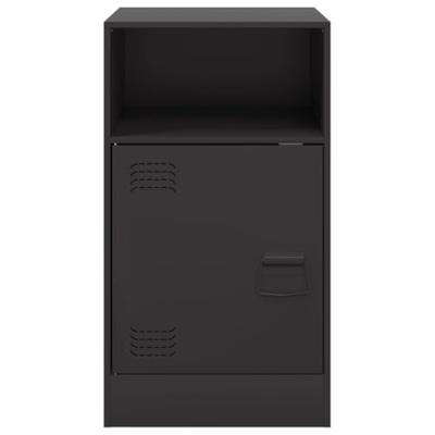 Nachtkastjes 2 st 34,5x39x62 cm staal zwart