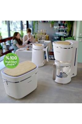 Philips Home Eco Conscious Edition 5000er Serie HD2640/10 Broodrooster Zijdewit, Mat Philips Home Eco Conscious Edition 5000er Serie HD2640/10 Broodrooster Zijdewit, Mat