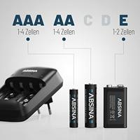 Absina X4 Batterijlader NiMH, NiCd AAA (potlood), AA (penlite), 9 V (blok) - thumbnail