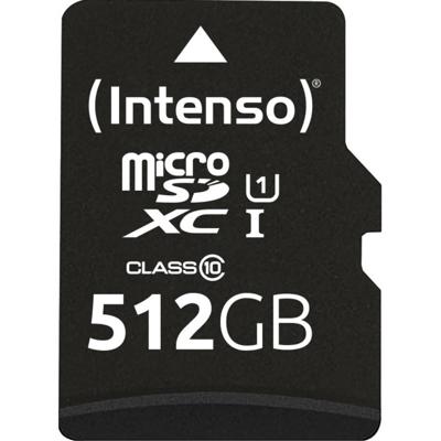 Intenso 512GB microSDXC Performance microSD-kaart 512 GB Class 10 UHS-I Waterdicht Intenso 512GB microSDXC Performance microSD-kaart 512 GB Class 10 UHS-I Waterdicht