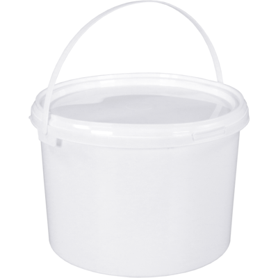 Emmer | PP | 136mm | ∅200mm | rond | 2.5l | wit | 30 stuks