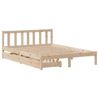Bedframe zonder matras massief grenenhout 120x200 cm - thumbnail