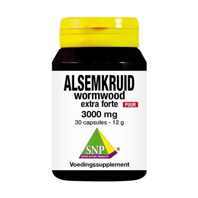 SNP Alsemkruid wormwood 3000 mg puur 30 Vegetarische capsules